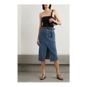 CO Dark Denim midi skirt